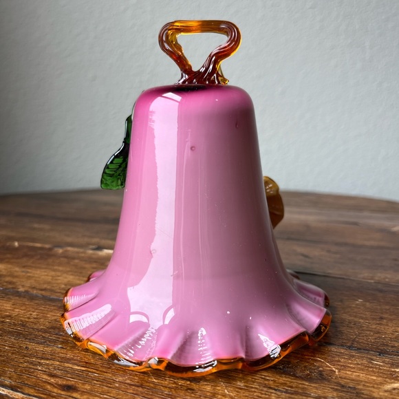 Antique 19th Century Victorian Stevens and Williams Glass Bell - Picture 5 of 8